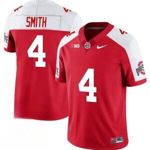 Mens Youths Kids Jeremiah Smith Vapor Red White Stitched Jersey